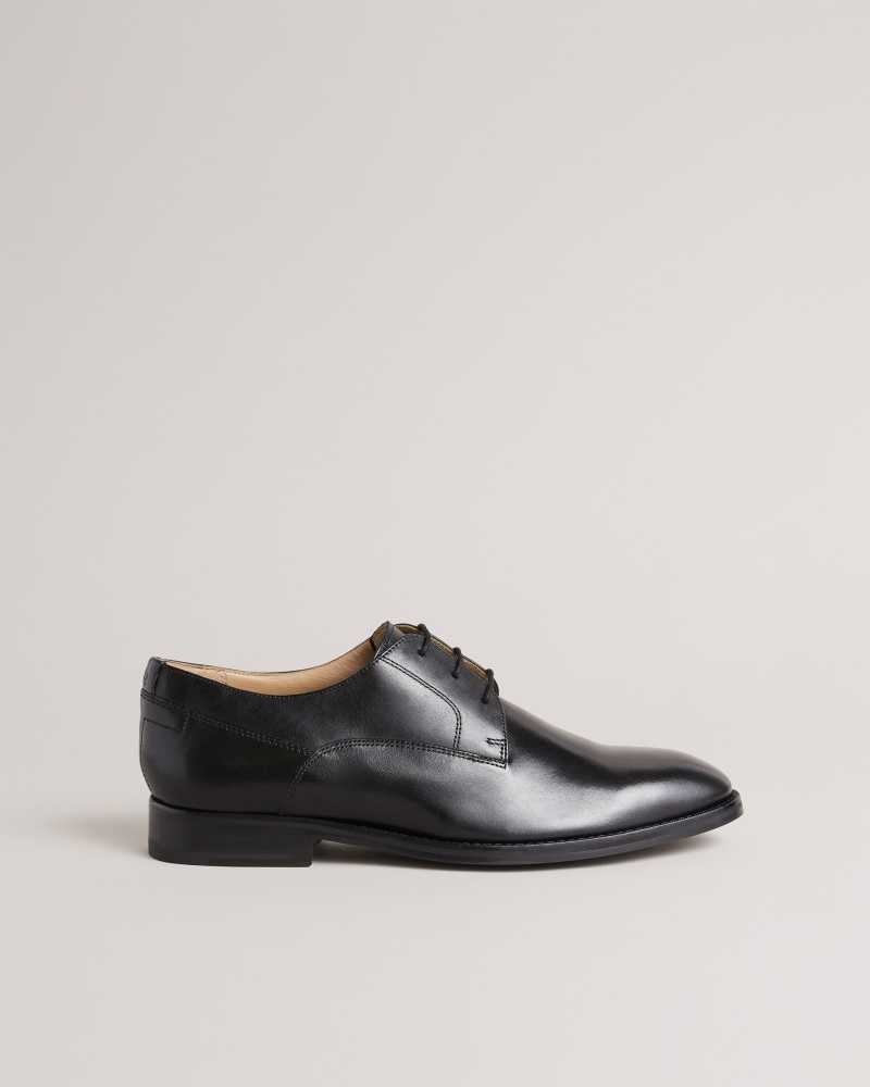 Black Ted Baker Kampten Formal Leather Derby Shoes | US0002087