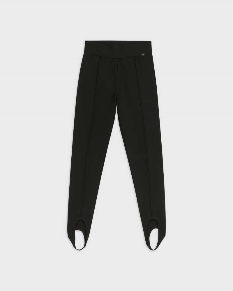 Black Ted Baker Lorraz Jersey Stirrup Leggings | US0001104