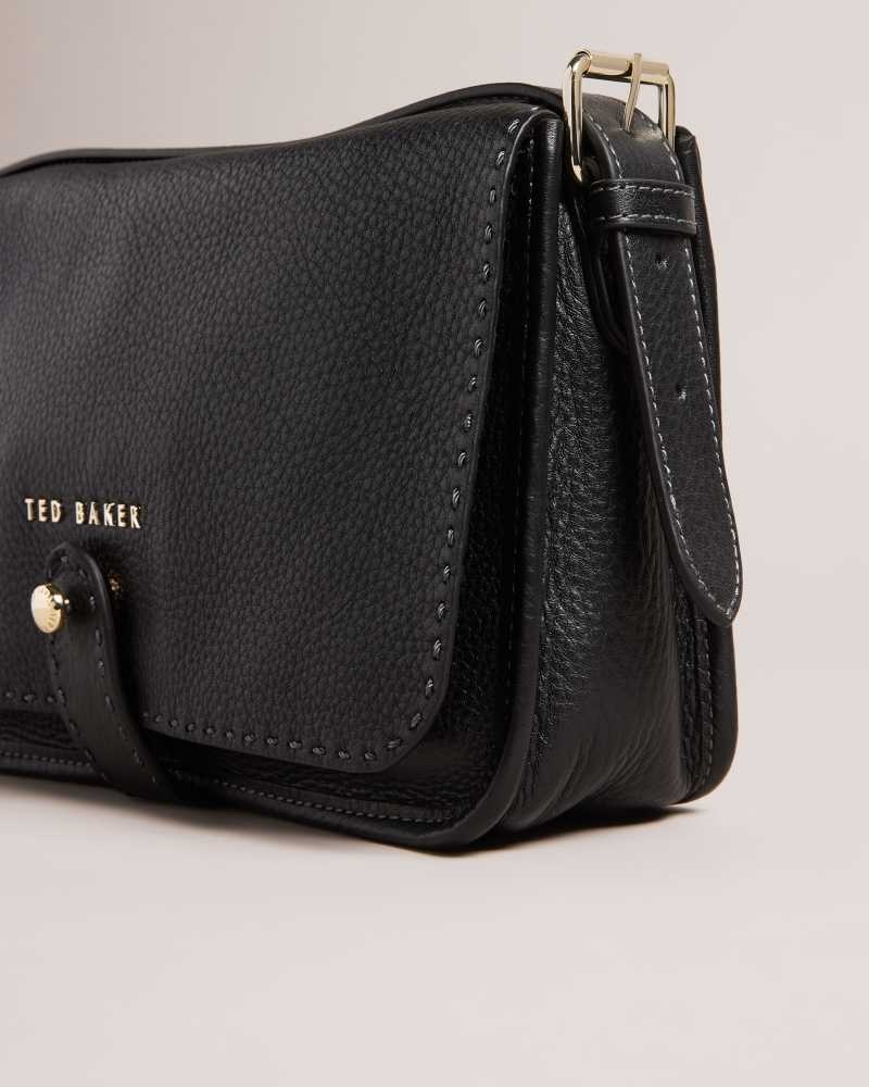 Black Ted Baker Markun Leather Crossbody Bag | US0001354