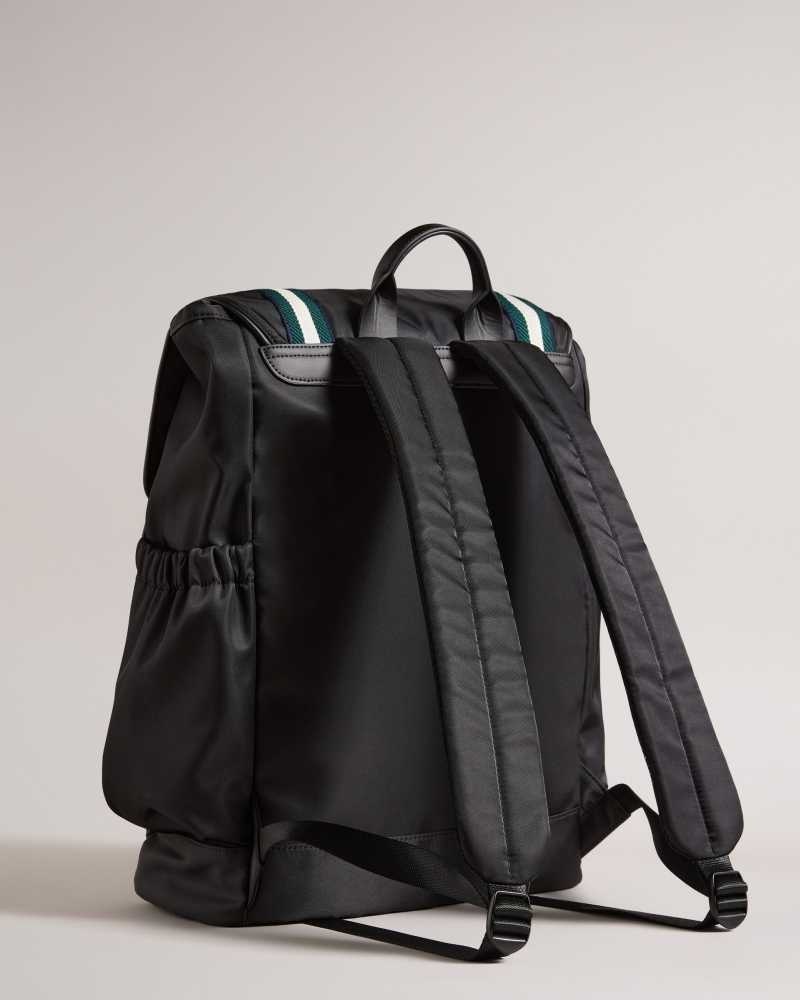 Black Ted Baker Matew Twill Retro Sport Backpack | US0001236