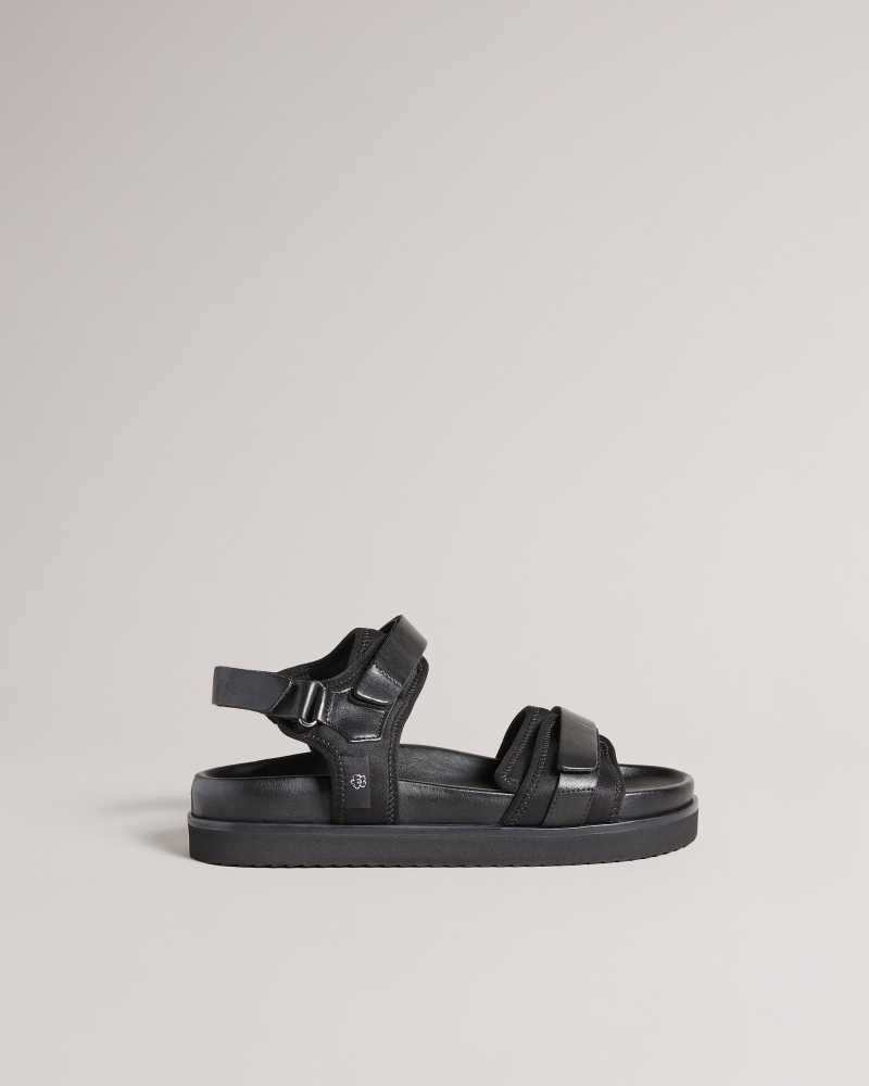 Black Ted Baker Nalha Velcro Sports Sandal | US0002124