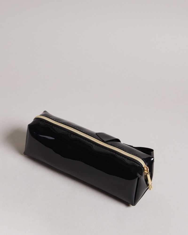 Black Ted Baker Nikara Knot Bow Brush Case | US0001563