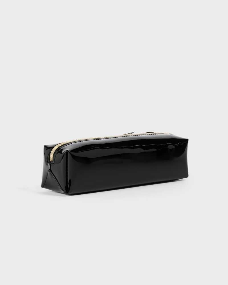 Black Ted Baker Nikara Knot Bow Brush Case | US0001563