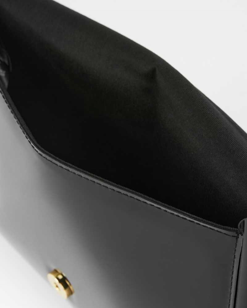 Black Ted Baker Nikkey Knot Bow Envelope Pouch | US0001273