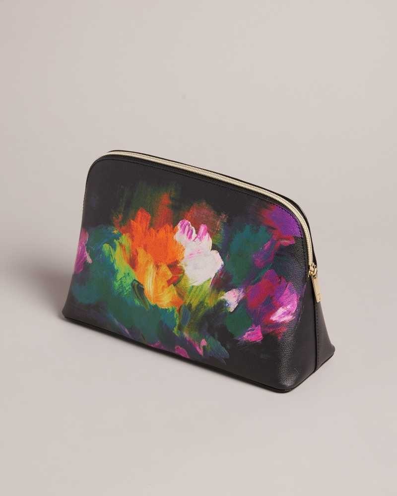 Black Ted Baker Peracon Art Print Washbag | US0001580