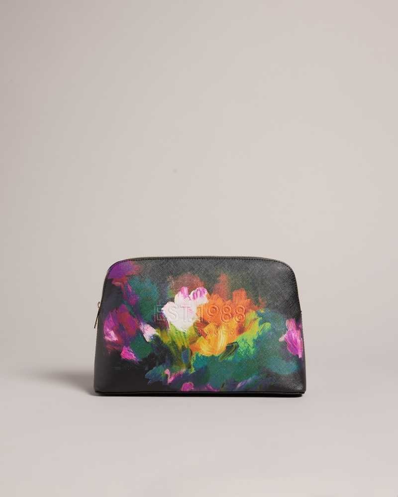 Black Ted Baker Peracon Art Print Washbag | US0001580