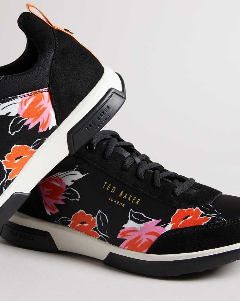 Black Ted Baker Raffina Bolt On Running Sneakers | US0002192