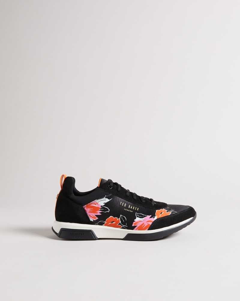 Black Ted Baker Raffina Bolt On Running Sneakers | US0002192