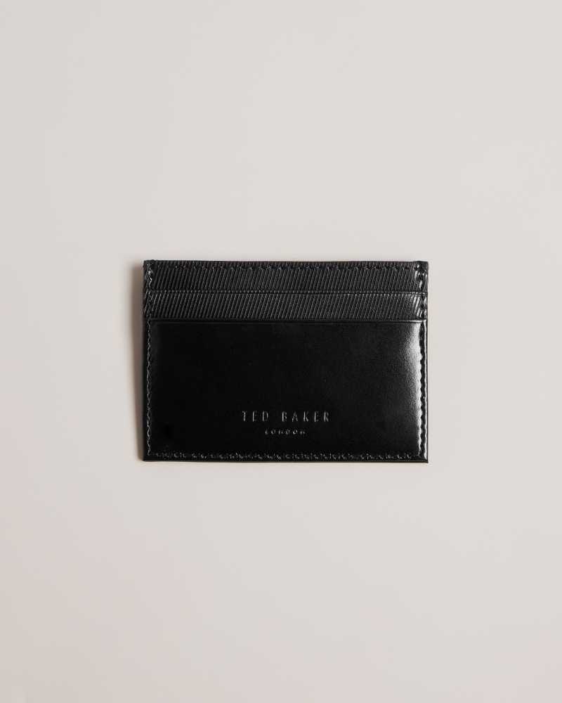 Black Ted Baker Tencard Laser Etched Card Holder Cardholders | US0001432