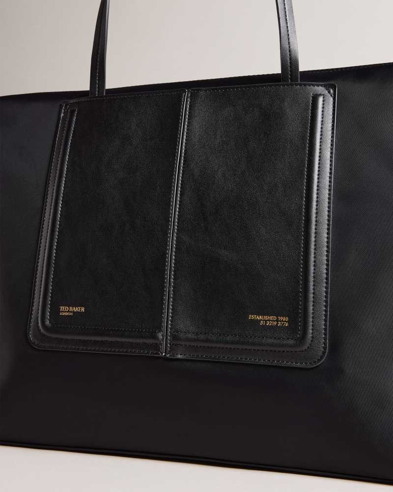 Black Ted Baker Voyaage Nylon Tote | US0001498