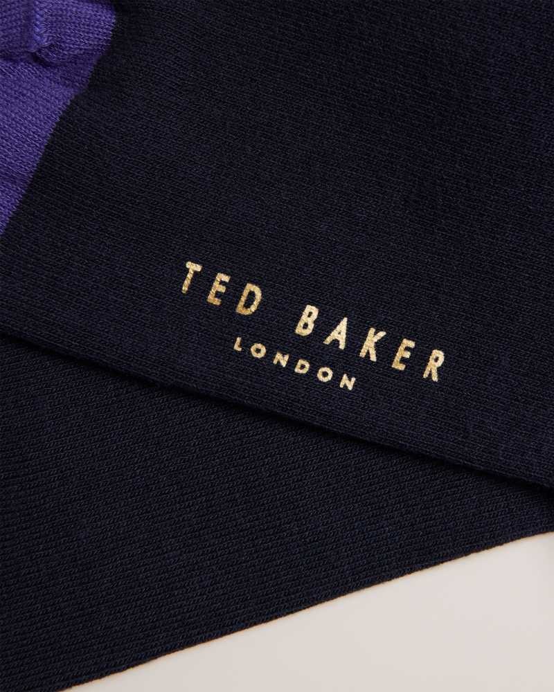 Blue Ted Baker Clasic Plain Socks | US0001937