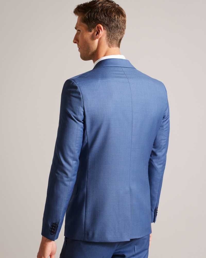 Blue Ted Baker Dorsejs Wool Suit Jacket Jackets | US0000280