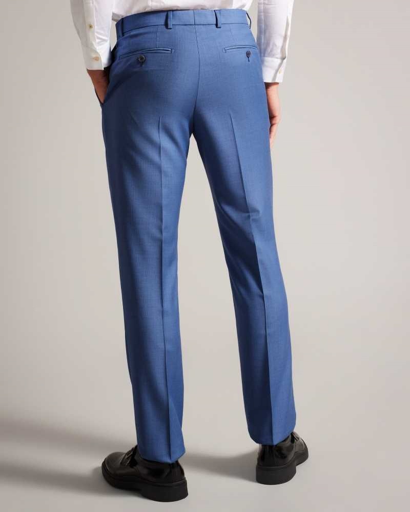 Blue Ted Baker Dorsets Wool Suit Trousers | US0000780