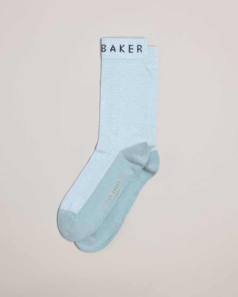 Blue Ted Baker Twistsk Twisted Yarn Socks | US0001933