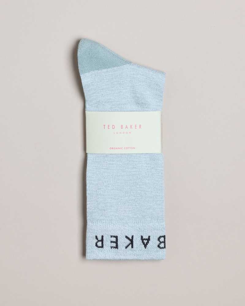 Blue Ted Baker Twistsk Twisted Yarn Socks | US0001933