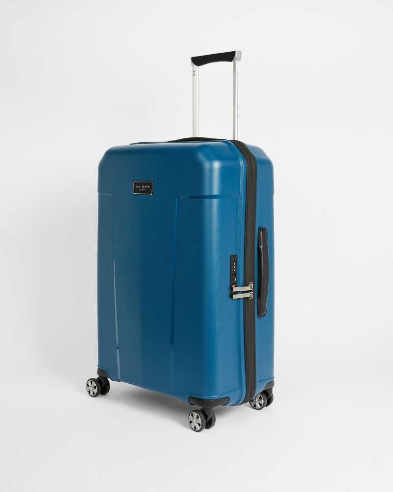 Blue Ted Baker Vacai Flying Colours Medium Trolley Suitcase | US0001476