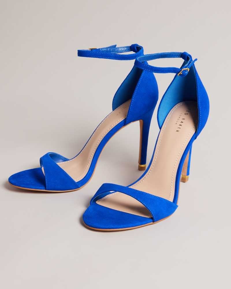 Bright Blue Ted Baker Helmias Open Toe Suede Sandals | US0002147