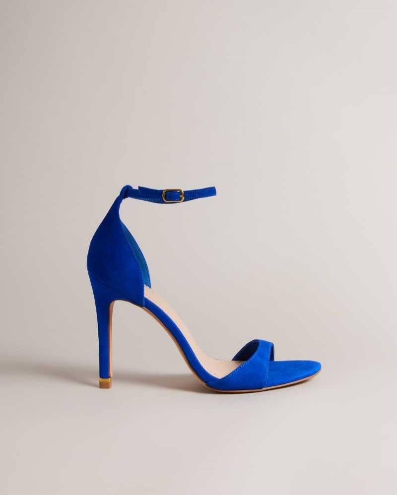 Bright Blue Ted Baker Helmias Open Toe Suede Sandals | US0002147