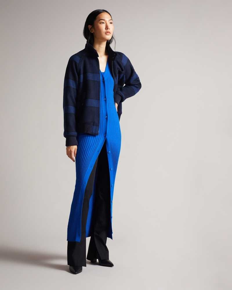 Bright Blue Ted Baker Nardaa Longline Cardi | US0000340