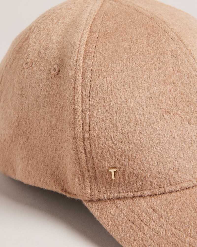 Brown Ted Baker Becce Wool Blend Cap Hats | US0001711