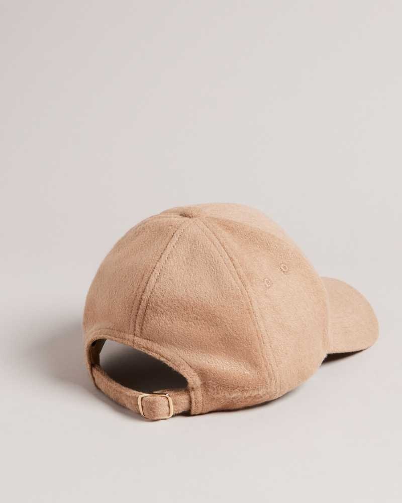 Brown Ted Baker Becce Wool Blend Cap Hats | US0001711