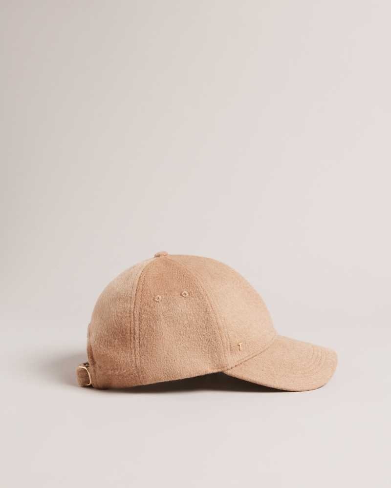 Brown Ted Baker Becce Wool Blend Cap Hats | US0001711