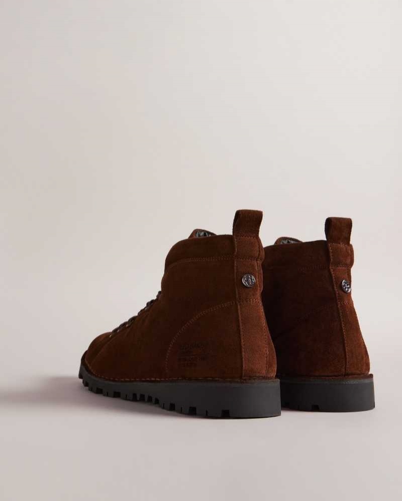 Brown Ted Baker Yousy Suede Monkey Boots | US0002067