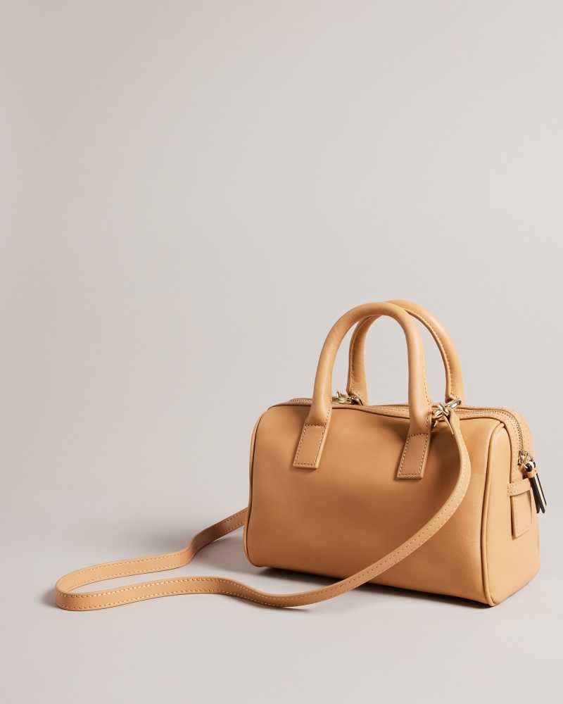 Camel Ted Baker Daralia Branded Webbing Shoulder Bag | US0001311