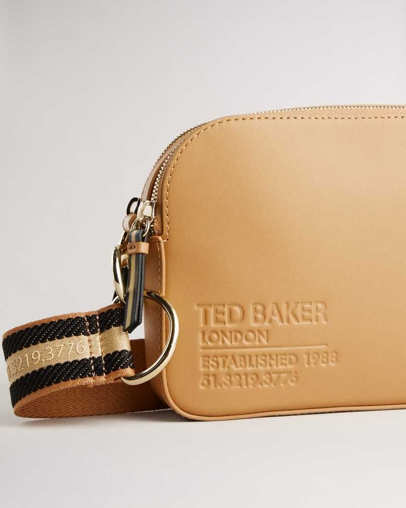 Camel Ted Baker Darcelo Branded Webbing Camera Bag | US0001347