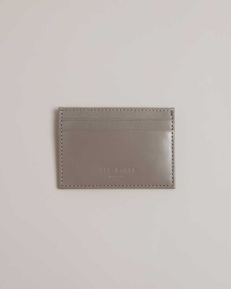 Charcoal Ted Baker Tencard Laser Etched Card Holder Cardholders | US0001431