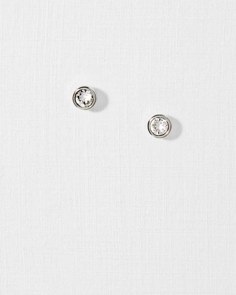 Crystal Ted Baker Sinaa Round Stud Earrings Earrings | US0001809