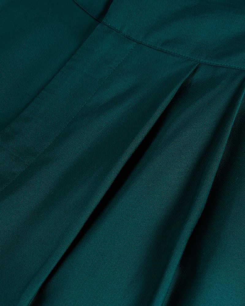 Dark Green Ted Baker Krissi Wide Leg Trousers | US0001169