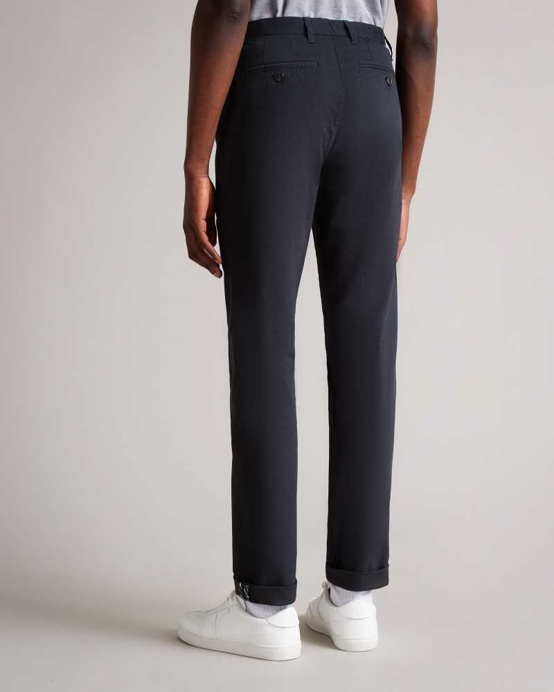 Dark Navy Ted Baker Genay Slim Chinos Chinos | US0001180