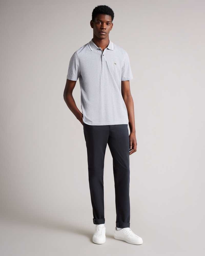 Dark Navy Ted Baker Genay Slim Chinos Chinos | US0001180