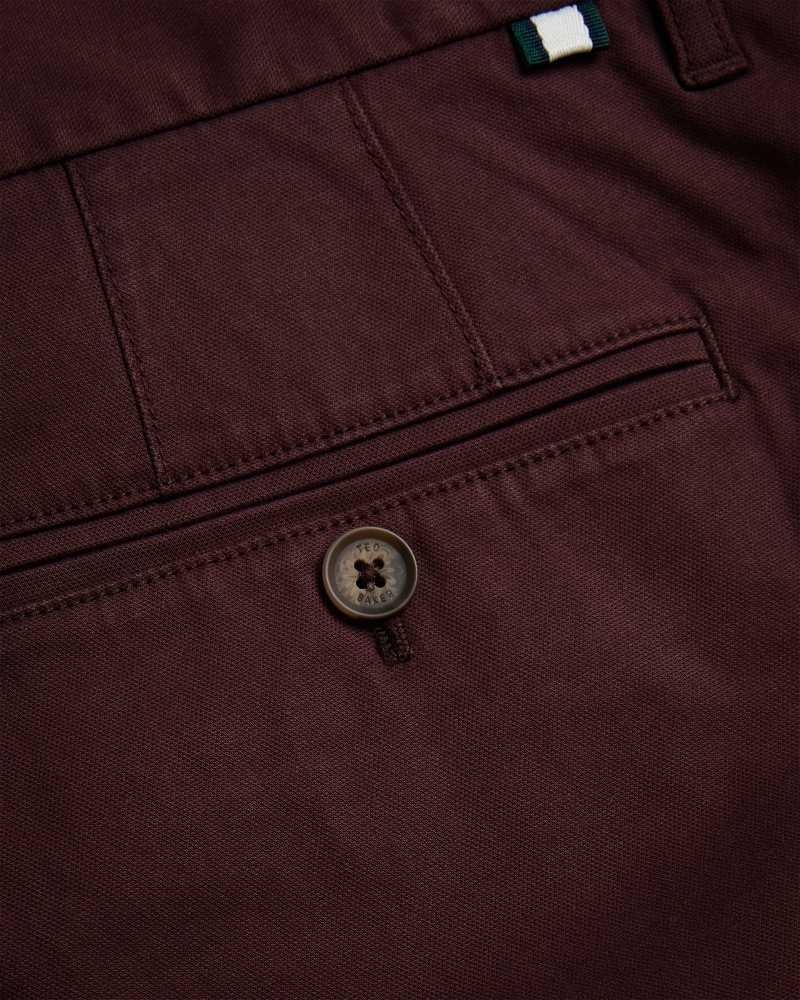 Deep Purple Ted Baker Haydae Slim Fit Chinos Chinos | US0001184