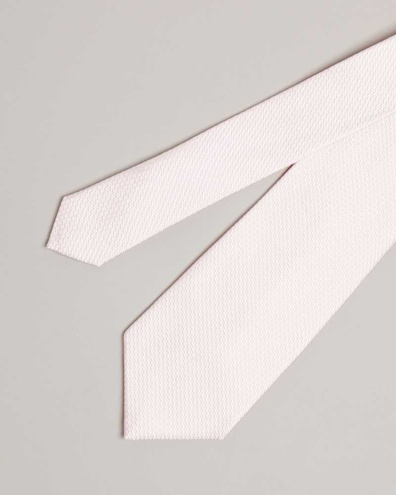 Dusky Pink Ted Baker Phillo Textured Tie | US0002013