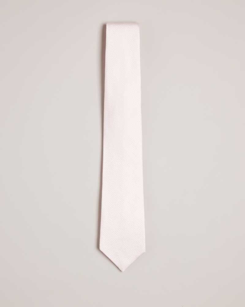 Dusky Pink Ted Baker Phillo Textured Tie | US0002013