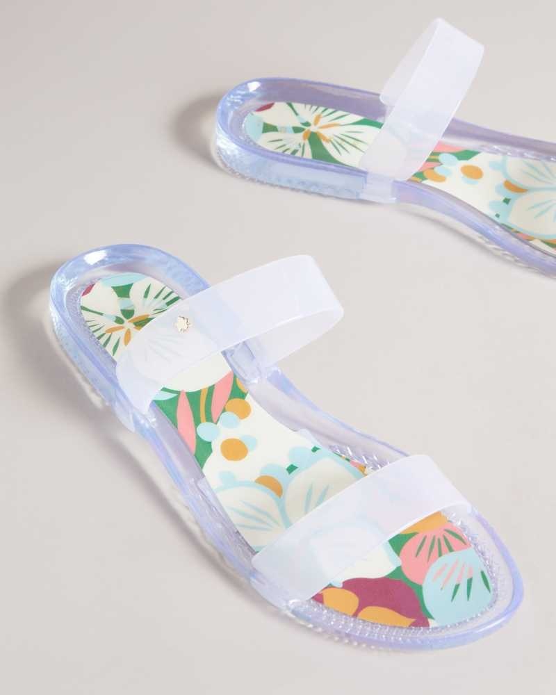 Emerald Ted Baker Juleeyy Sunburst Two Strap Jelly Flip Flop | US0002080