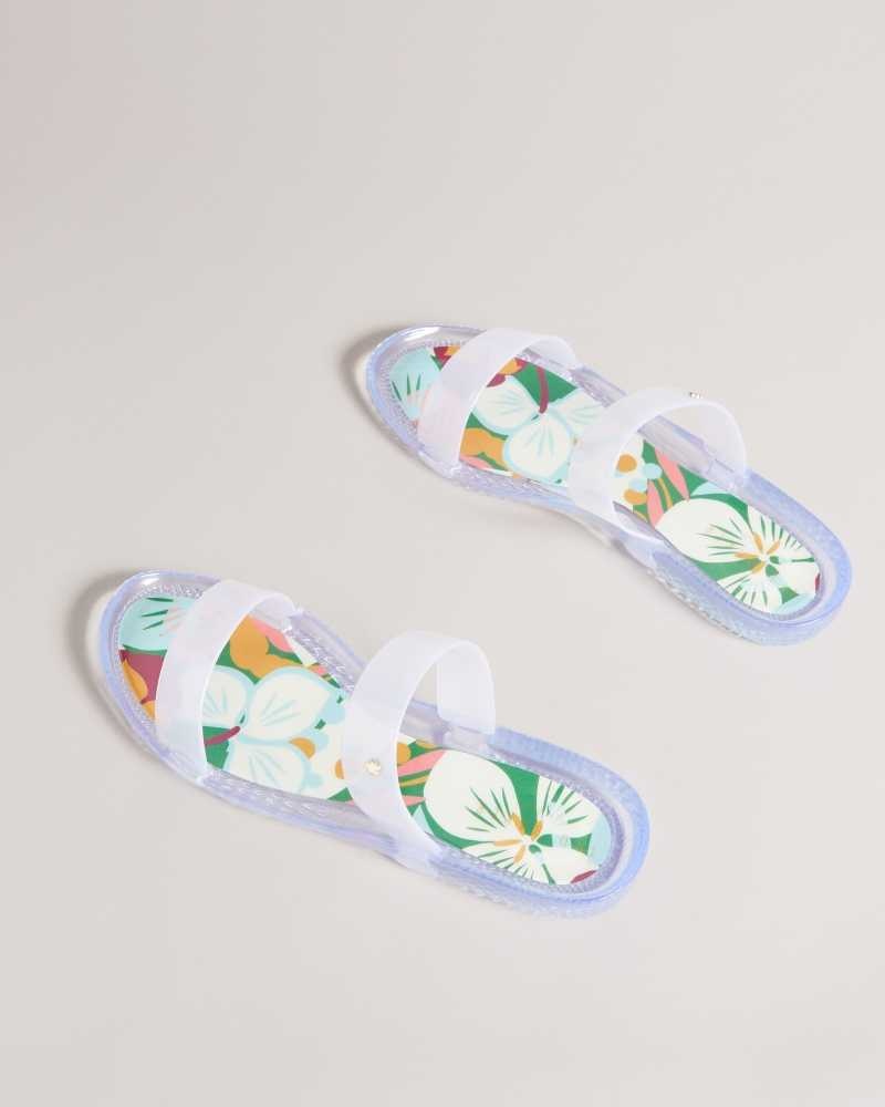 Emerald Ted Baker Juleeyy Sunburst Two Strap Jelly Flip Flop | US0002080