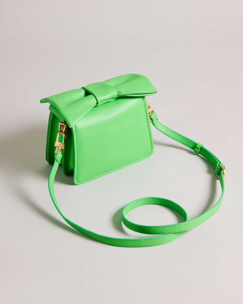 Green Ted Baker Niasina Bow Detail Mini Cross Body Bag | US0001361