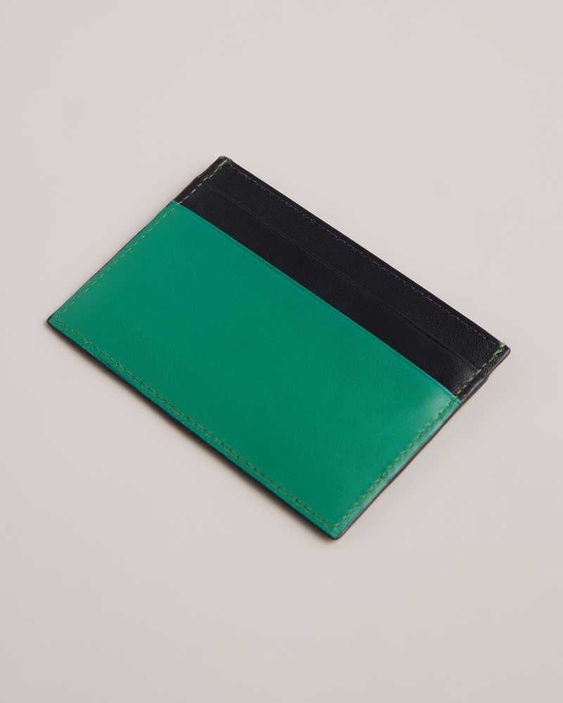 Green Ted Baker Samise Leather Card Holder Cardholders | US0001410