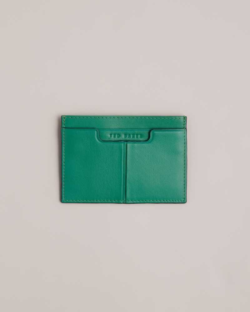 Green Ted Baker Samise Leather Card Holder Cardholders | US0001410