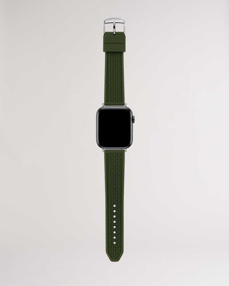 Green Ted Baker Stropp Green Silicone Apple Watch Strap | US0001962