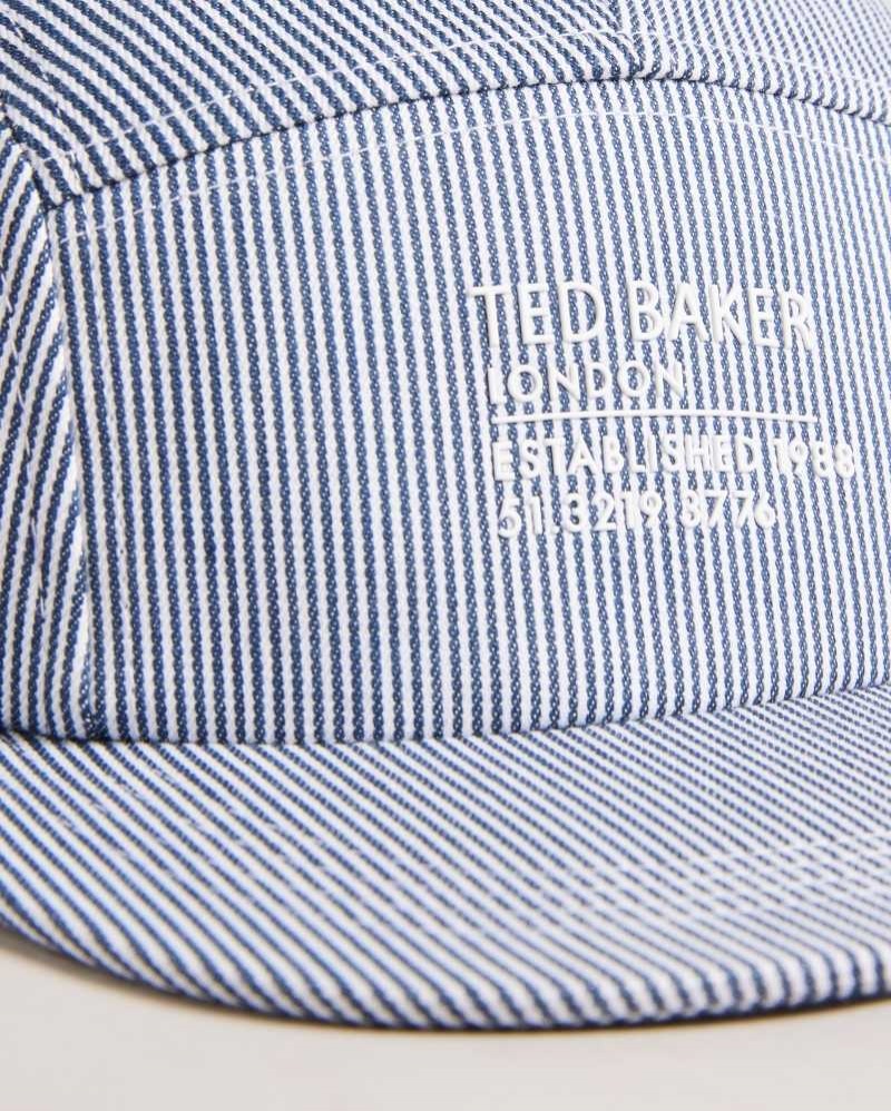 Grey Ted Baker Declann Pinstripe Cap Caps | US0001694