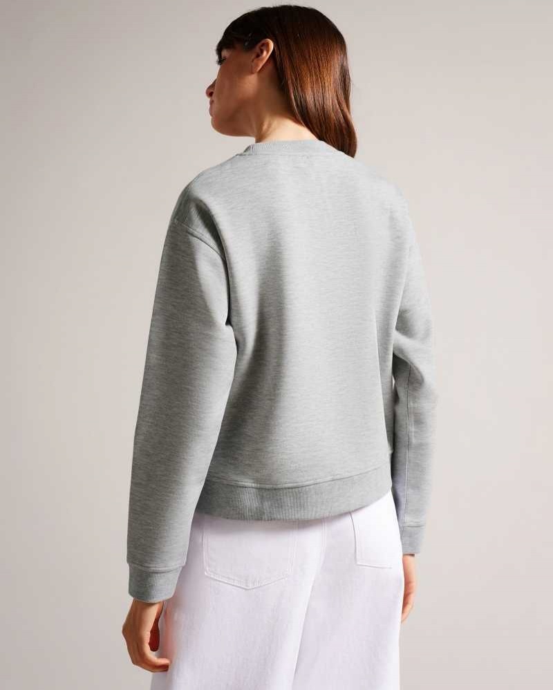 Grey Ted Baker Lorito Logo Sweatshirt | US0000948