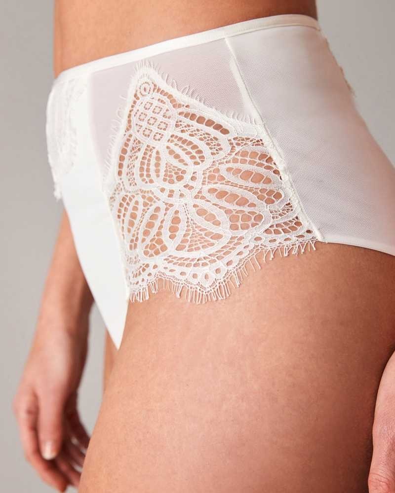 Ivory Ted Baker Roxiii High Waisted Lace Bridal Brief | US0000432