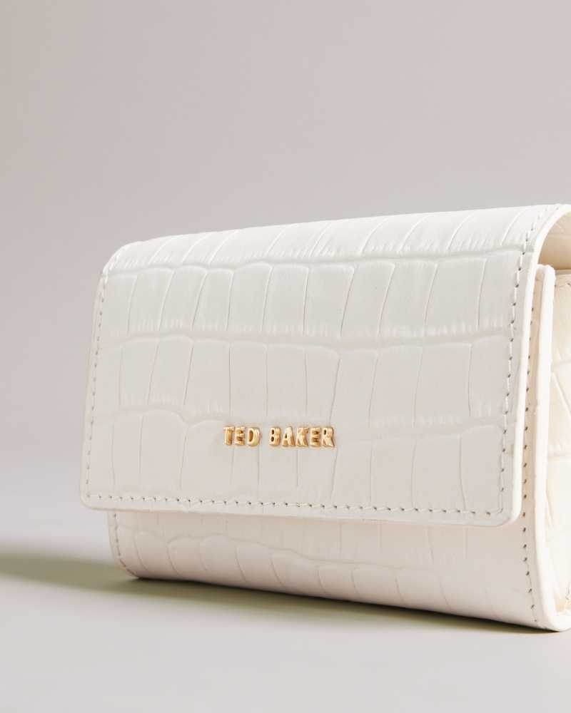 Ivory Ted Baker Sten Leather Imitation Croc Purse Purses | US0001445