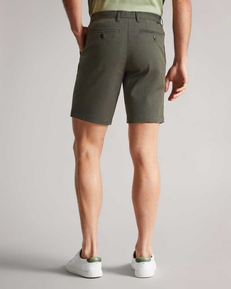 Khaki Ted Baker Ashfrd Chino Shorts | US0000689