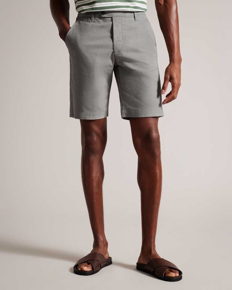 Khaki Ted Baker Fruitea Longline Shorts | US0000678