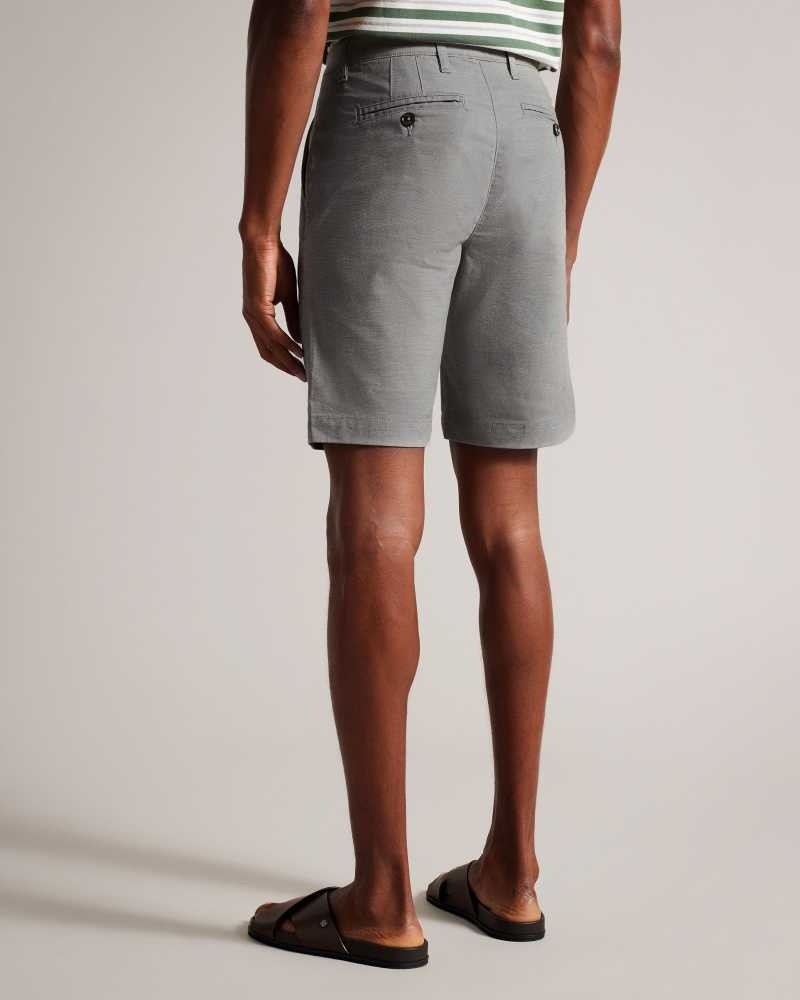 Khaki Ted Baker Fruitea Longline Shorts | US0000678